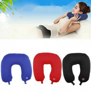 Подушка-подголовник массажная "Neck Massage Cushion" (синяя) FITSTUDIO фото 3