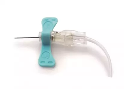 Системы однократного применения BD Vacutainer Safety-Lok для забора крови из труднодоступных вен, с защитным механизмом, луер-адаптер, цвет "крылышек" голубой, 23G. 0.75", 7 " (0,6 мм*19 мм, длина катетера 178 мм) (50 шт) /Becton Dicki фото 1