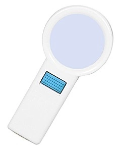 Лупа ручная круглая 10x-75мм с подсветкой 3 LED Kromatech TH-7016 фото 1