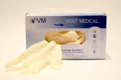 Перчатки нитриловые неопудренные р. M (7-8) текстурированные Standart /Vogt Medical/ фото 1