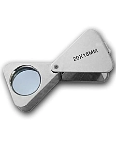 Лупа ювелирная 20х-18мм треугольная MG23196A фото 1
