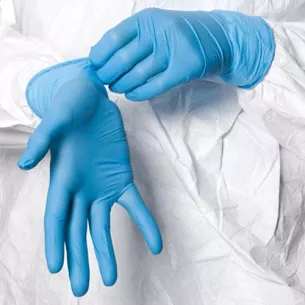 Перчатки медицинские н/с. р. L (8-9) гладкие,  опудренные /Vogt Medical/ фото 1